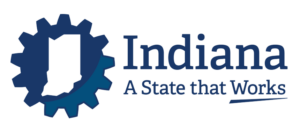 Indiana: A state that works logo